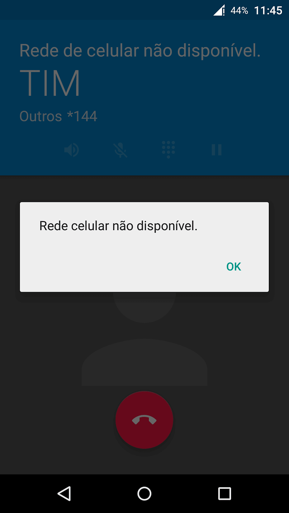 Android sem sinal de rede