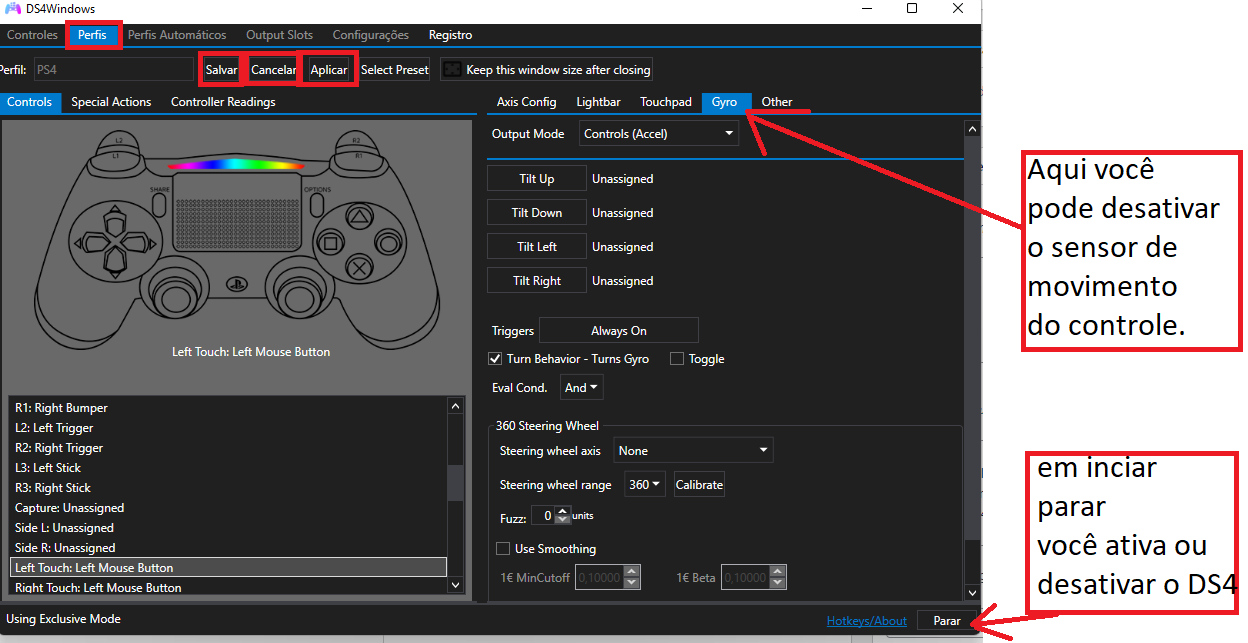 controle ps4 no pc windows
